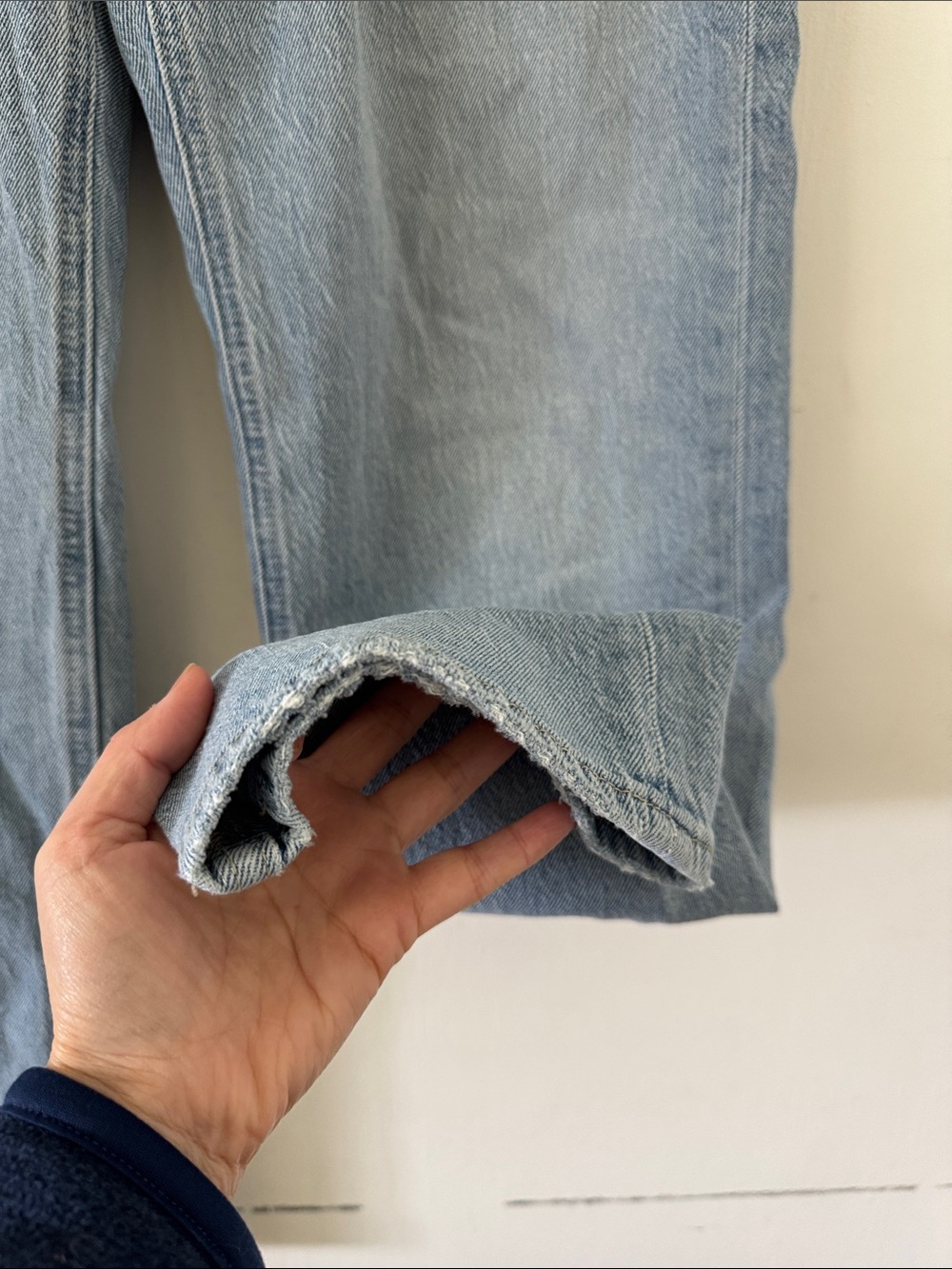 LOFT the 90s straight light Blue Jeans - Picture 4 of 8